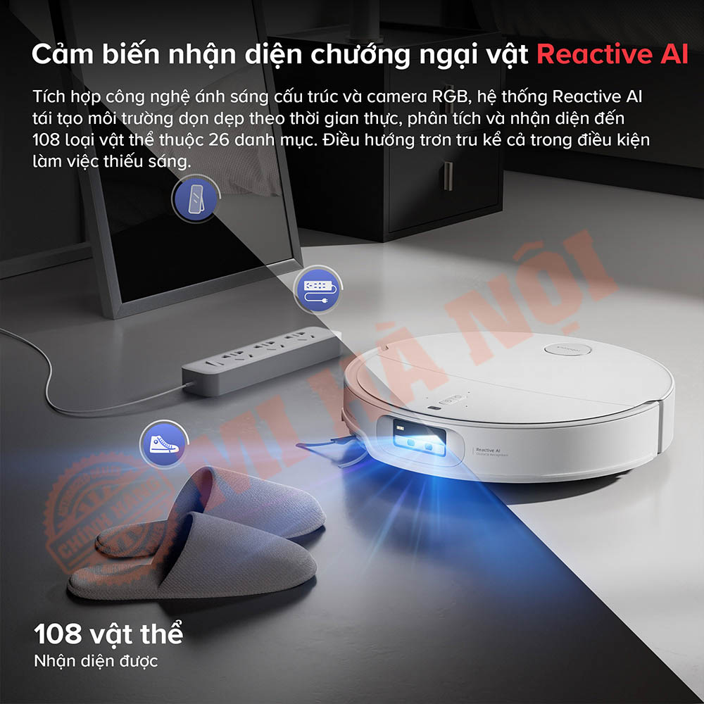 Nhận diện vật cản thông minh – Tránh va chạm, làm sạch liền mạch