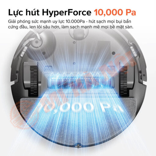 Robot hút bụi lau nhà Roborock Q10 PF+ trang bị động cơ mạnh mẽ với lực hút HyperForce lên tới 10.000 Pa