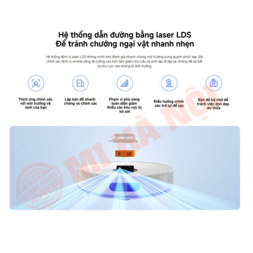 Dẫn đường laser LDS chính xác, làm sạch thông minh