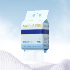 Khăn khô cao cấp Anmous Pro dạng rút treo tường, vân ngọc trai, dày mềm mịn, cho da nhạy cảm và trẻ nhỏ