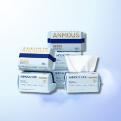 Khăn khô cao cấp Anmous Pro vân ngọc trai, dày mềm mịn, cho da nhạy cảm và trẻ nhỏ (80 tờ)