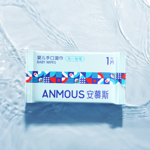 Khăn ướt cao cấp Anmous Squalane dưỡng ẩm sâu – Dày mềm vượt trội, hỗ trợ chăm sóc da khô (100 tờ)