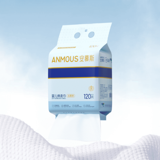 Khăn khô Anmous 70% viscose Pro, dày hơn 75% siêu mềm mại – Lý tưởng cho da mặt, da nhạy cảm