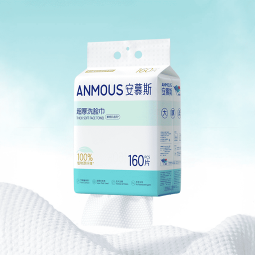 Khăn khô Anmous 100% Viscose – Lựa chọn hàng đầu để lau mặt và chăm sóc da nhạy cảm