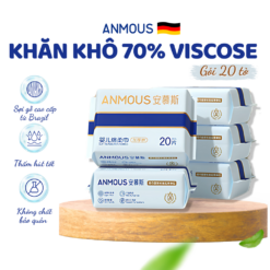 Khăn khô Anmous đa năng kháng khuẩn, bền dai, không xơ - Đáp ứng mọi nhu cầu vệ sinh hàng ngày