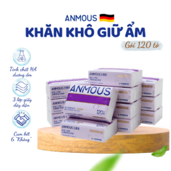 Khăn giấy Anmous tinh chất HA giữ ẩm bảo vệ da - An toàn cho trẻ nhỏ, người viêm mũi dị ứng.