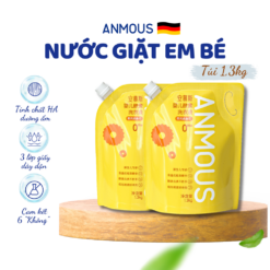 Nước giặt trẻ em Anmous Enzyme hoạt tính, khử mùi hôi sữa, sạch sâu, ít bọt - Làm sạch an toàn