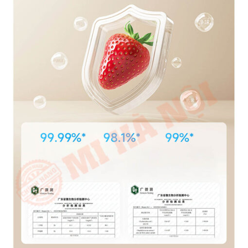 Tủ lạnh 4 cánh Xiaomi Mijia 436L khử mùi kháng khuẩn bằng ion Ag+ với tỷ lệ kháng khuẩn 99.99%