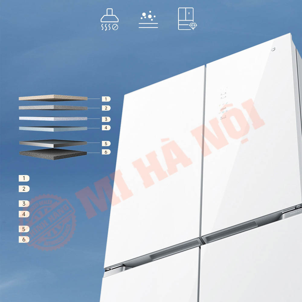 Bề mặt tủ với kết cấu 6 lớp chắc chắn, an toàn