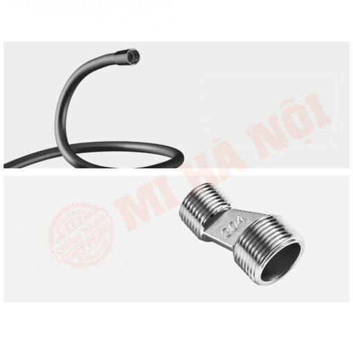 Bộ vòi hoa sen Diib có thiết kế ống mềm PVC chống xoắn và chân cong có thể điều chỉnh khoảng cách