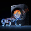 Làm sạch lồng giặt bằng nước nóng 95°C