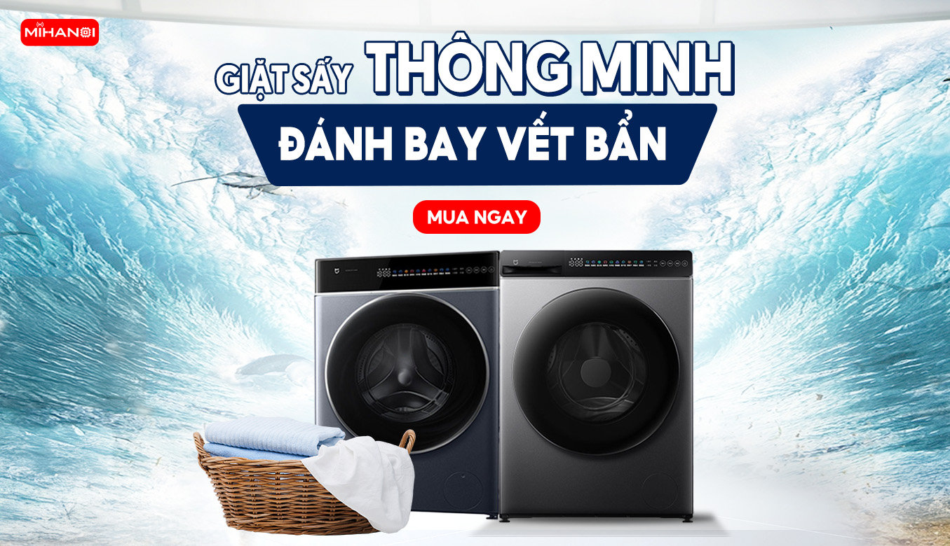 Banner wed nhỏ máy giặt sấy