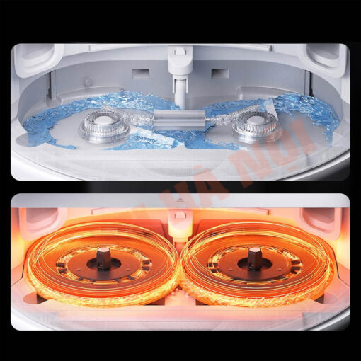 Làm sạch bằng nước nóng lên tới 80°C, sấy khô bằng gió nóng