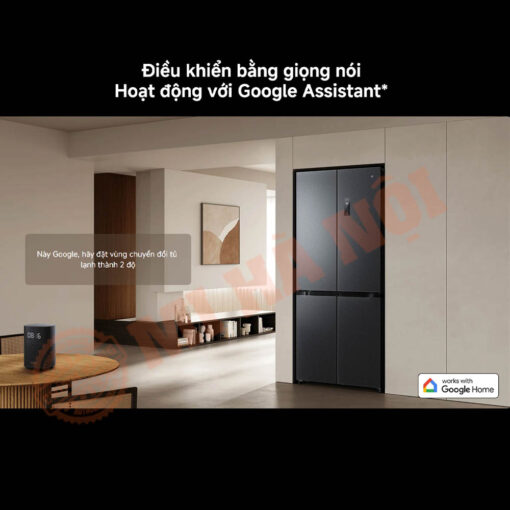 Tủ lạnh hỗ trợ điều khiển bằng giọng nói với Google Assistant