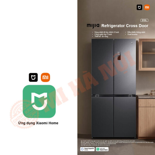 Tủ lạnh 4 cánh Xiaomi Mijia AI 510L