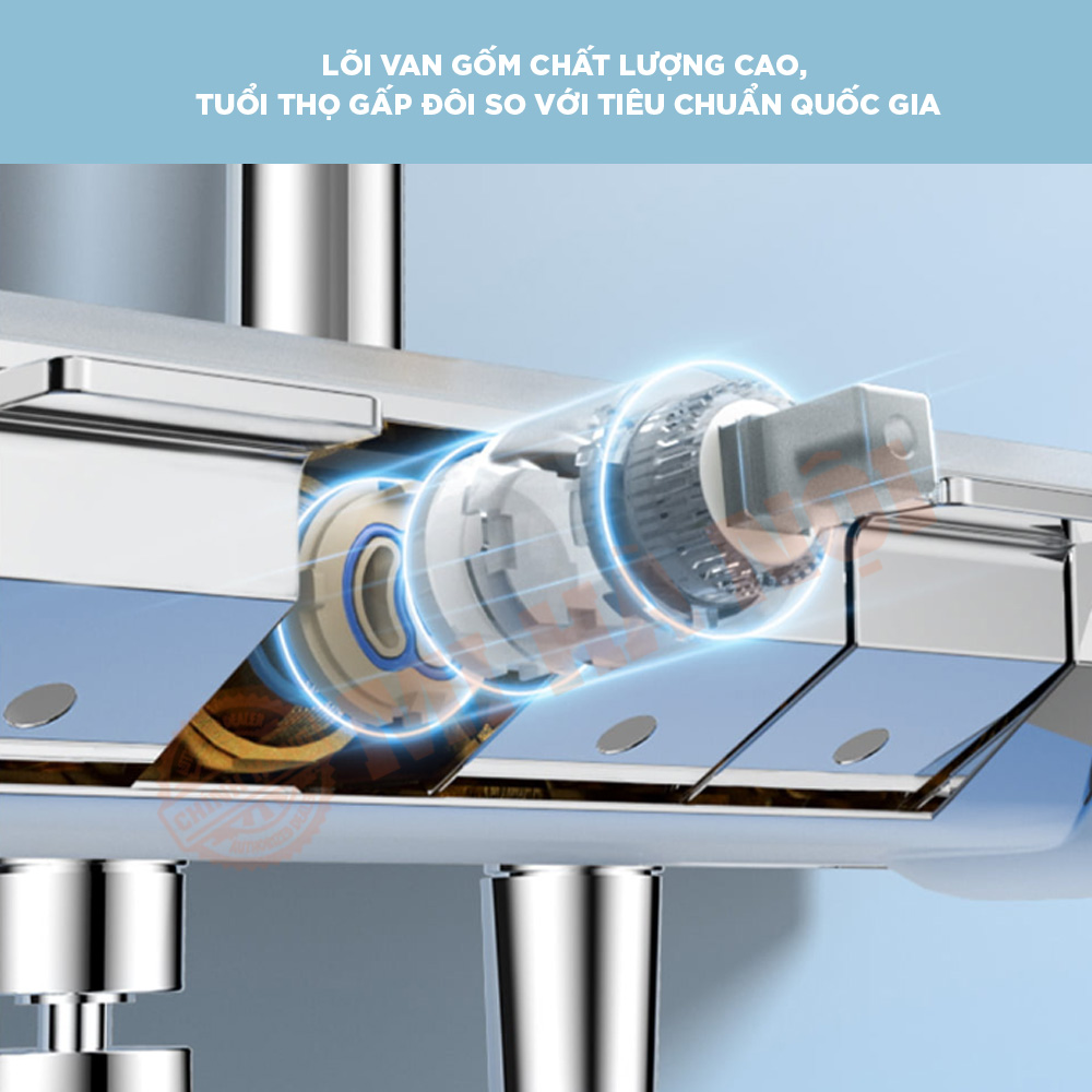 Vòi sen Xiaomi sử dụng các chất liệu chất lượng cao