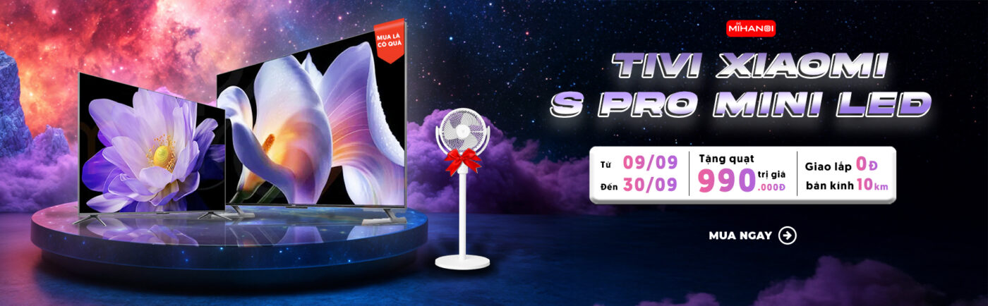 Banner khuyến mãi tivi s pro mini led