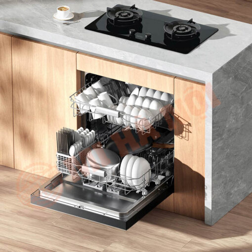 Dung tích lớn rửa được 16 bộ bát đĩa