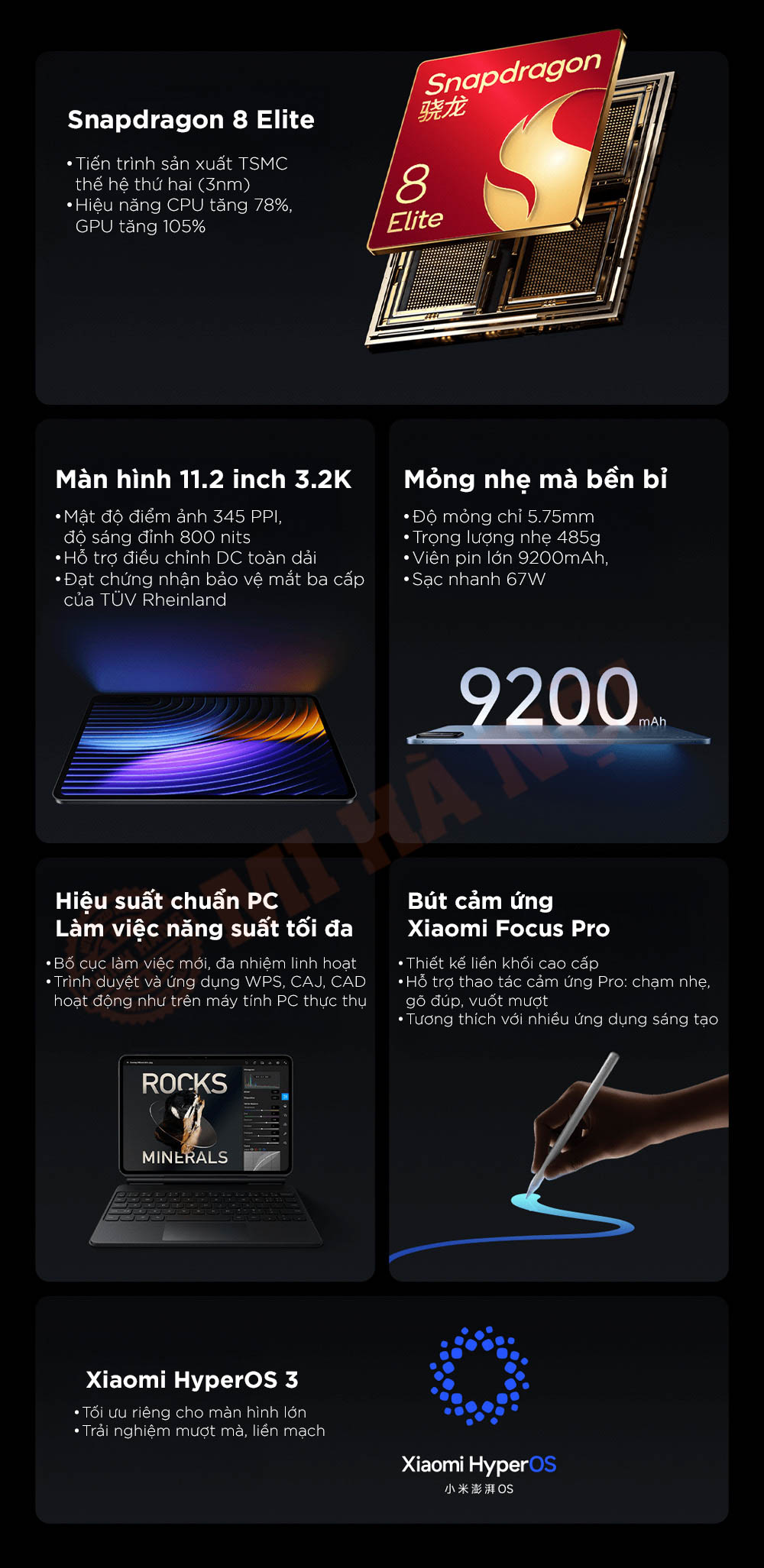 Máy tính bảng Xiaomi Pad 8 Pro