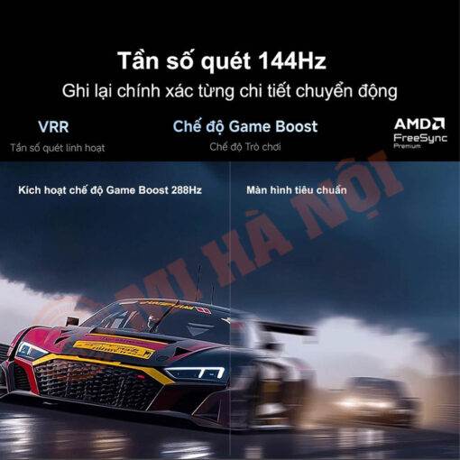 Tần số quét gốc 144Hz, ghi lại chính xác từng chi tiết