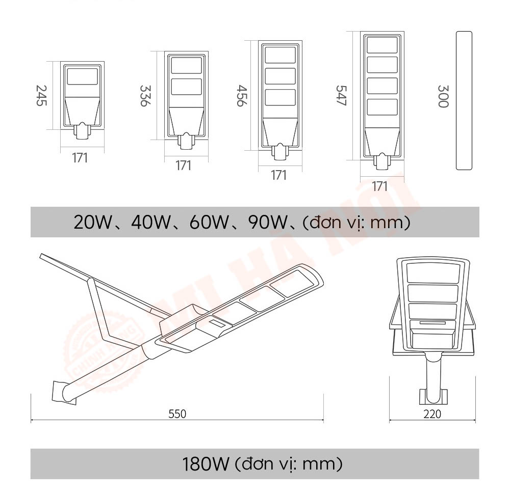 Đèn năng lượng mặt trời Huayi