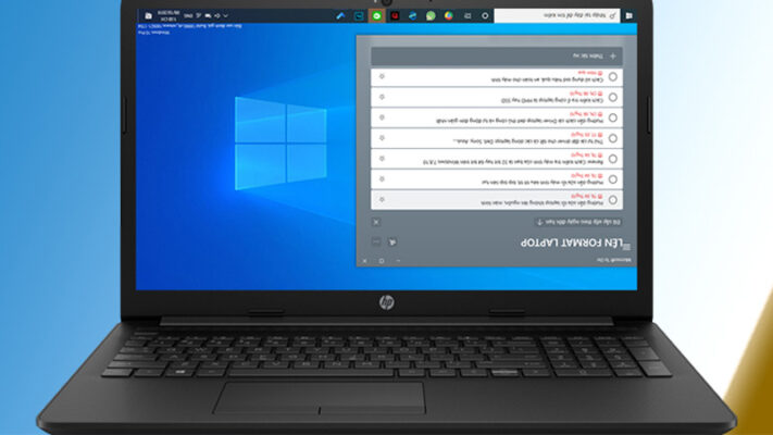 Màn hình máy tính bị xoay ngang