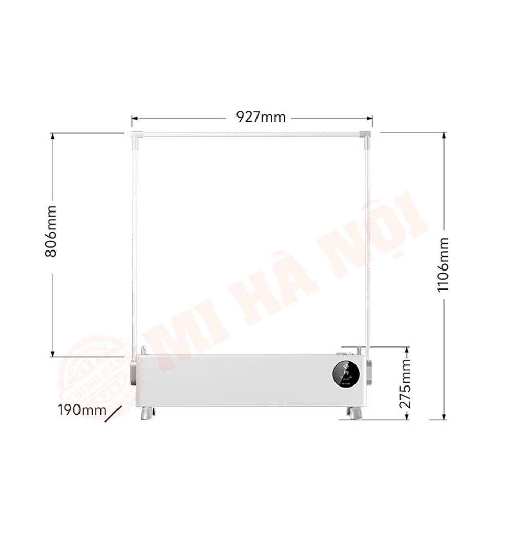 Máy sưởi chân tường Jipin Graphene