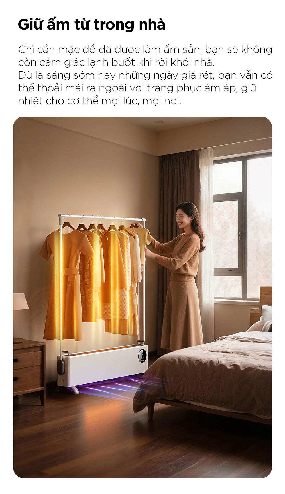 Máy sưởi chân tường Jipin Graphene