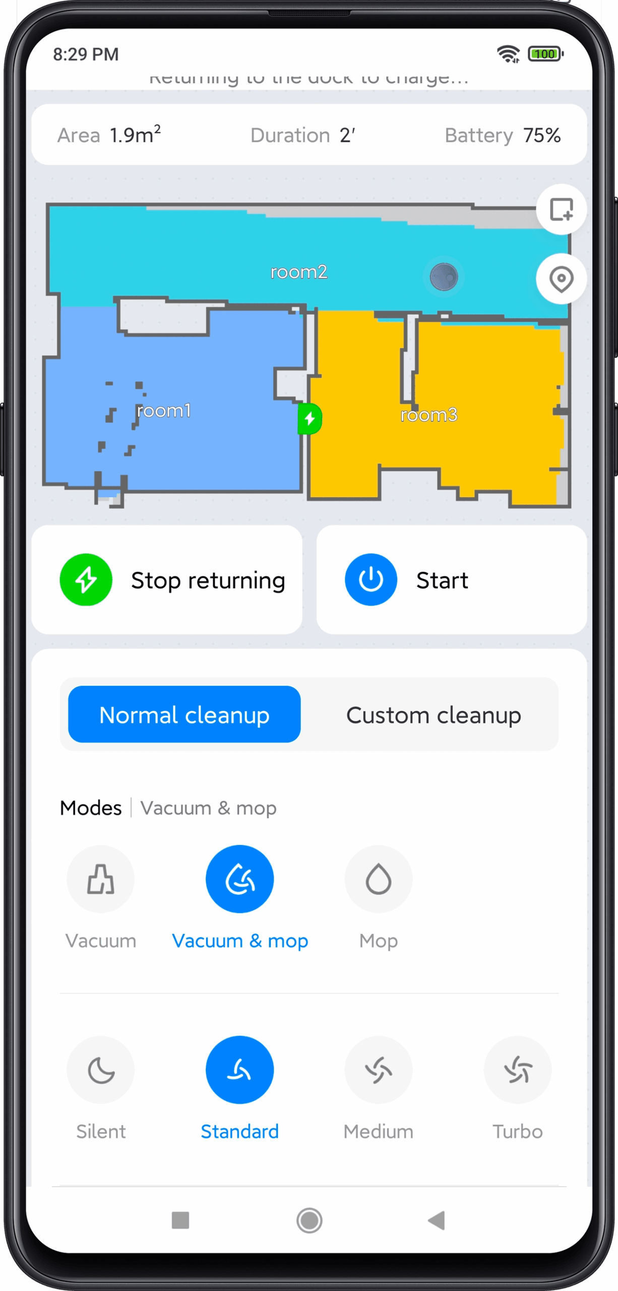 Robot hút bụi lau nhà Xiaomi dễ dàng lập bản đồ & phân vùng thông minh