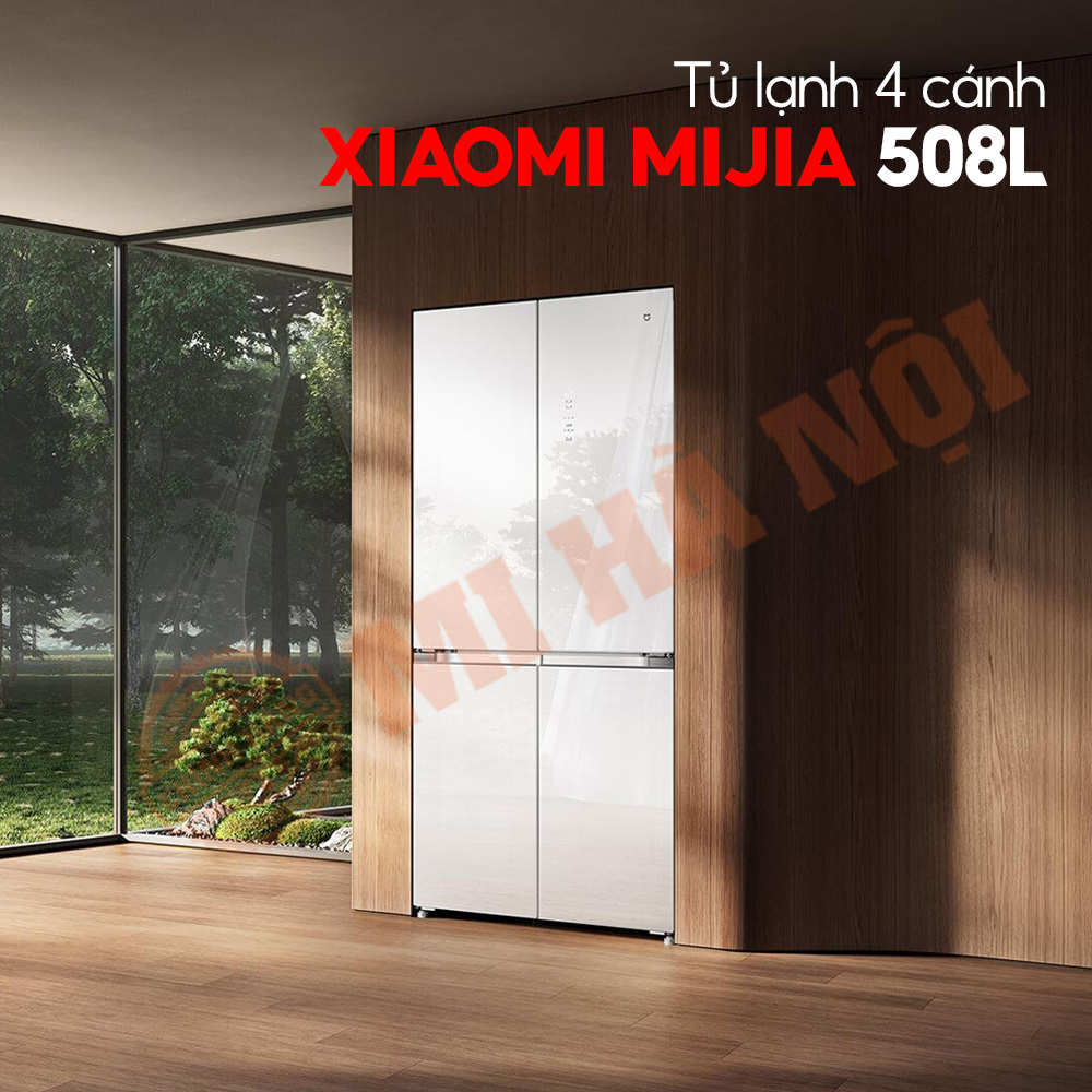 xiaomi-mijia-508l-1 Tủ lạnh 4 cánh Xiaomi Mijia 508L BCD-508WGBI - Bản đá pha lê trắng, đông lạnh -30°C, kháng khuẩn 99.9%