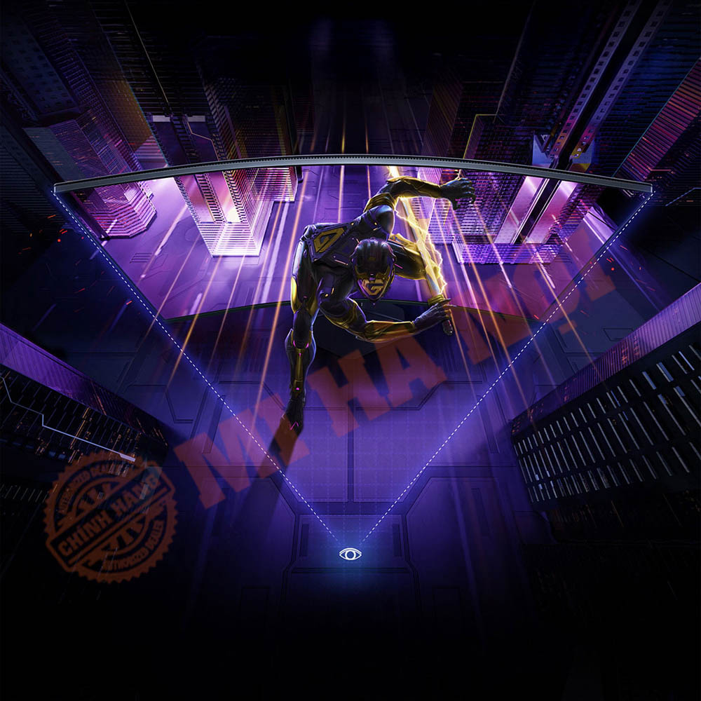 Màn hình cong cho cảm giác hình ảnh trung thực đến từng chi tiết