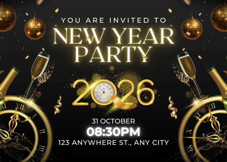 Gợi ý mẫu Backdrop Year End Party 2025 ấn tượng tất niên