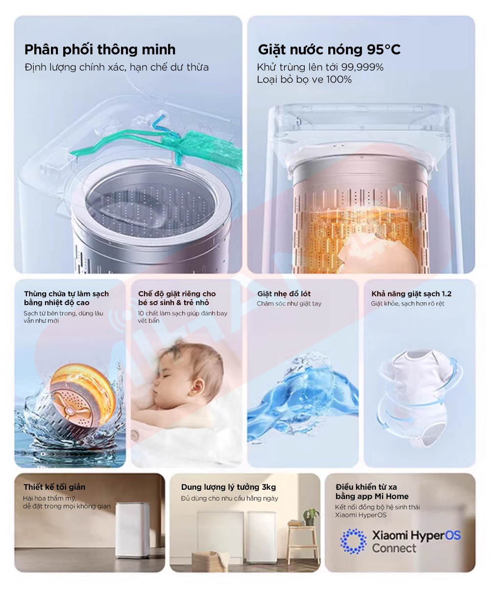 Máy giặt mini Xiaomi Mijia MJ106 3kg