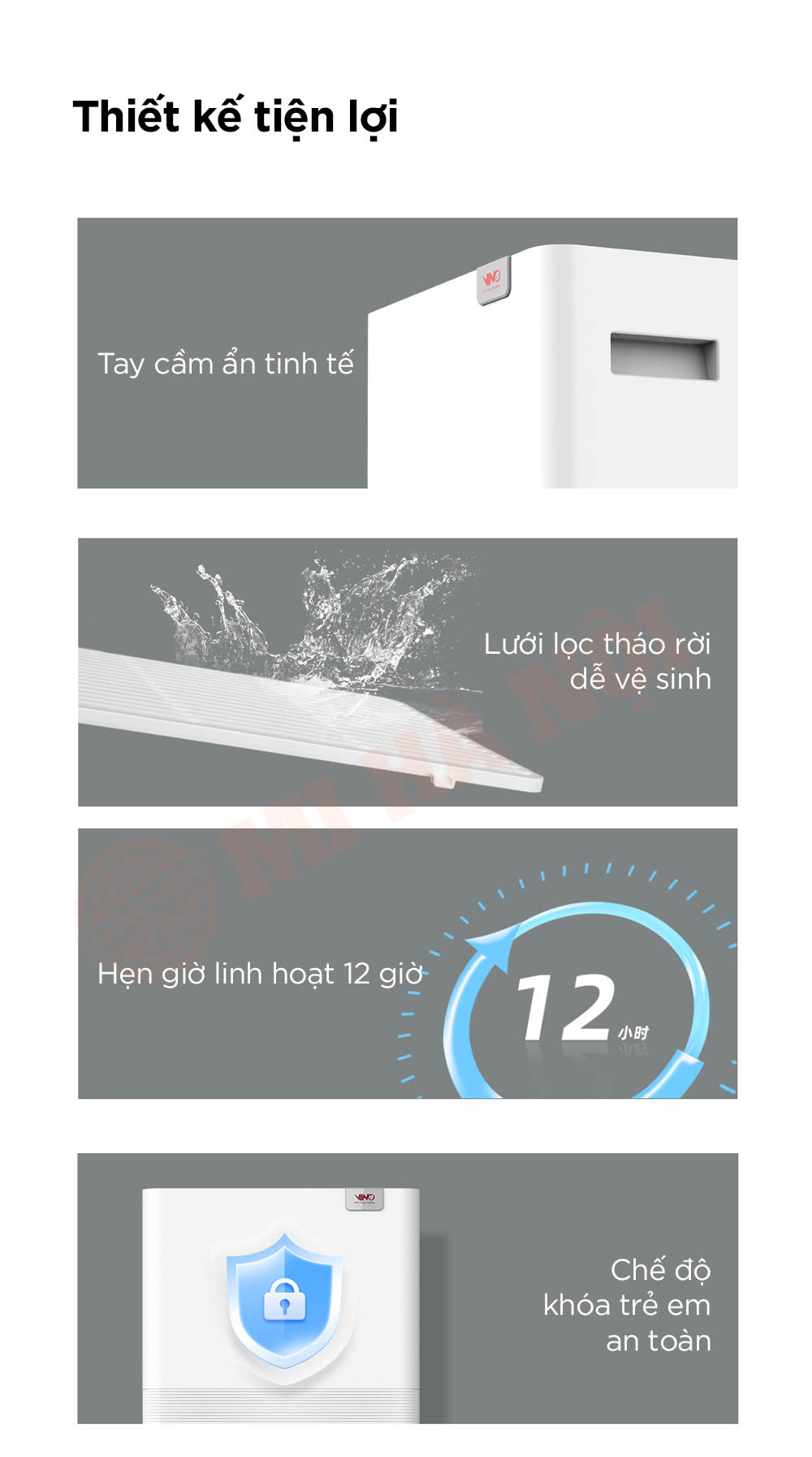 Máy hút ẩm VINO 20L