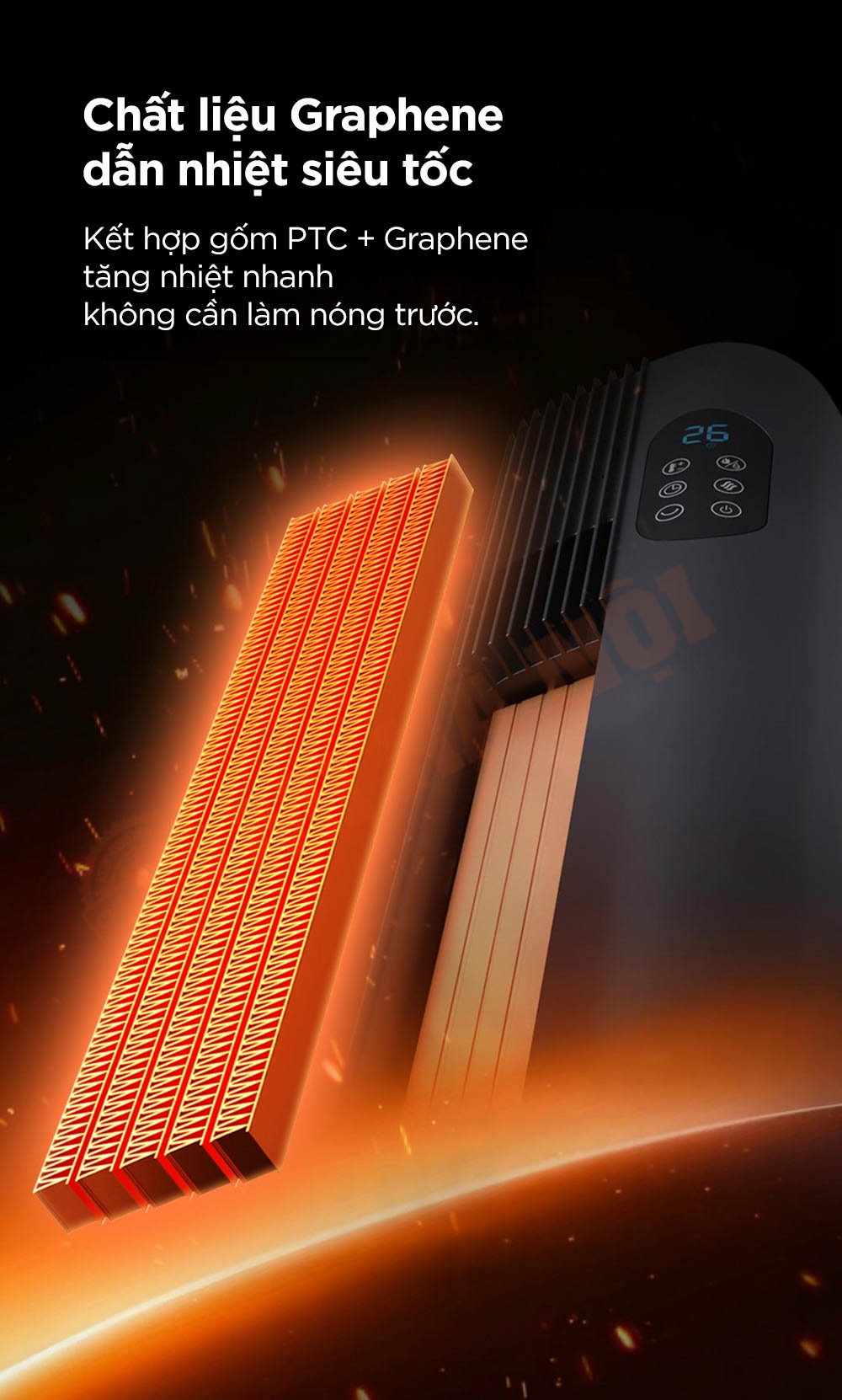 Máy sưởi Beion N900 Pro Graphene