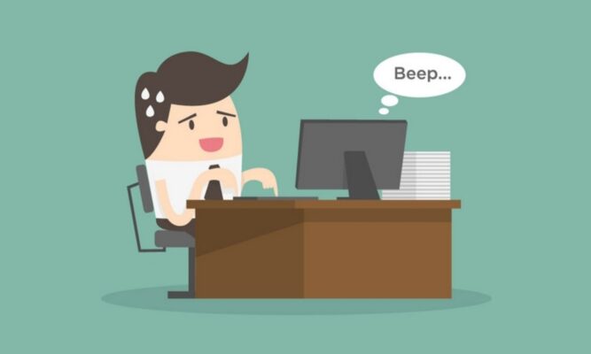 Máy tính kêu bíp bíp liên tục