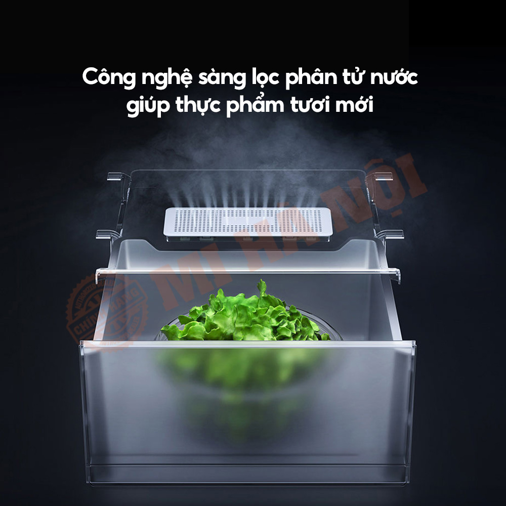 Tủ lạnh Xiaomi tích hợp công nghệ sàng lọc phân tử nước