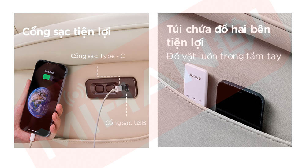 Ghế sofa điện da thật đa chức năng 8H B12