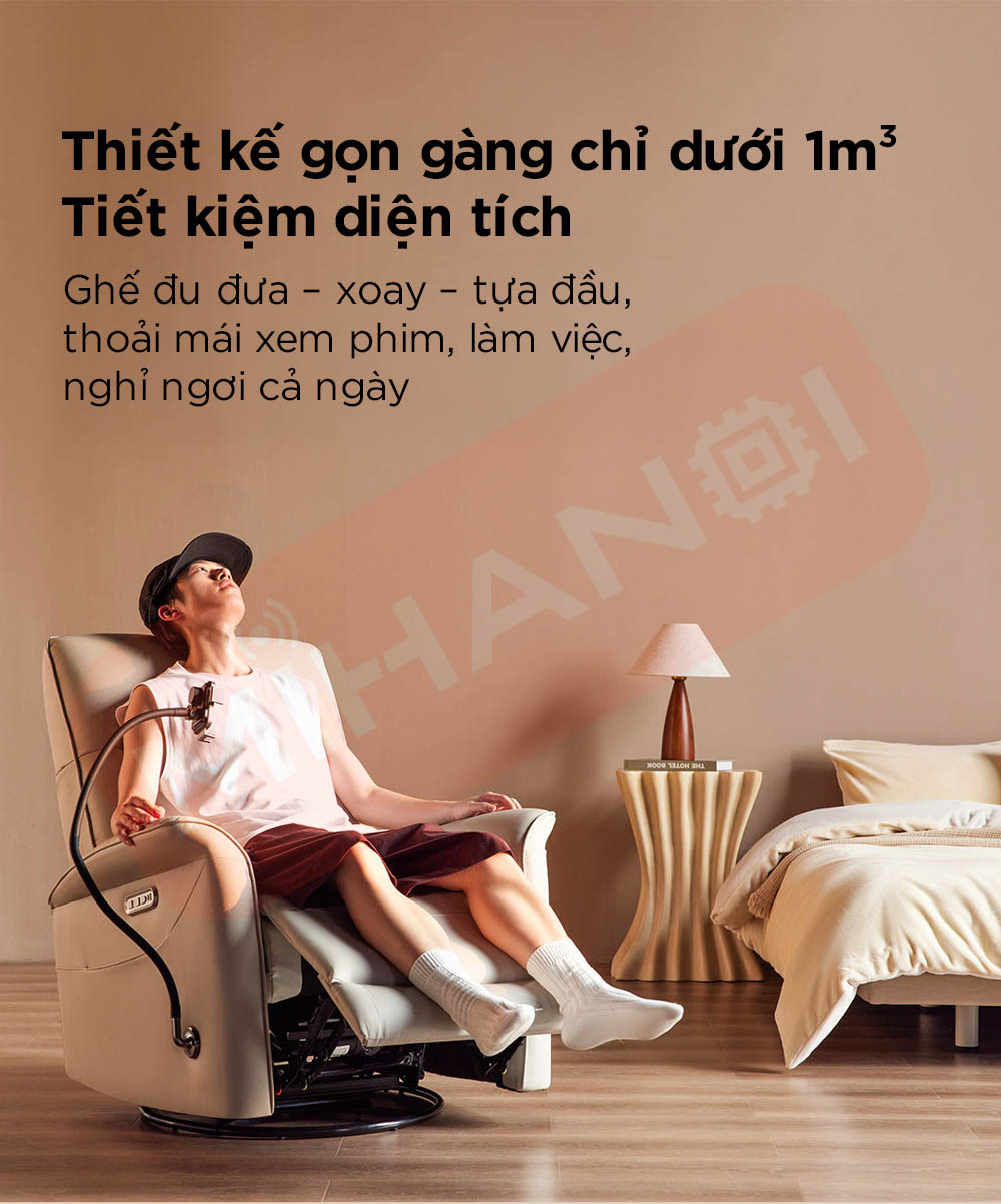 Ghế sofa điện da thật đa chức năng 8H B12