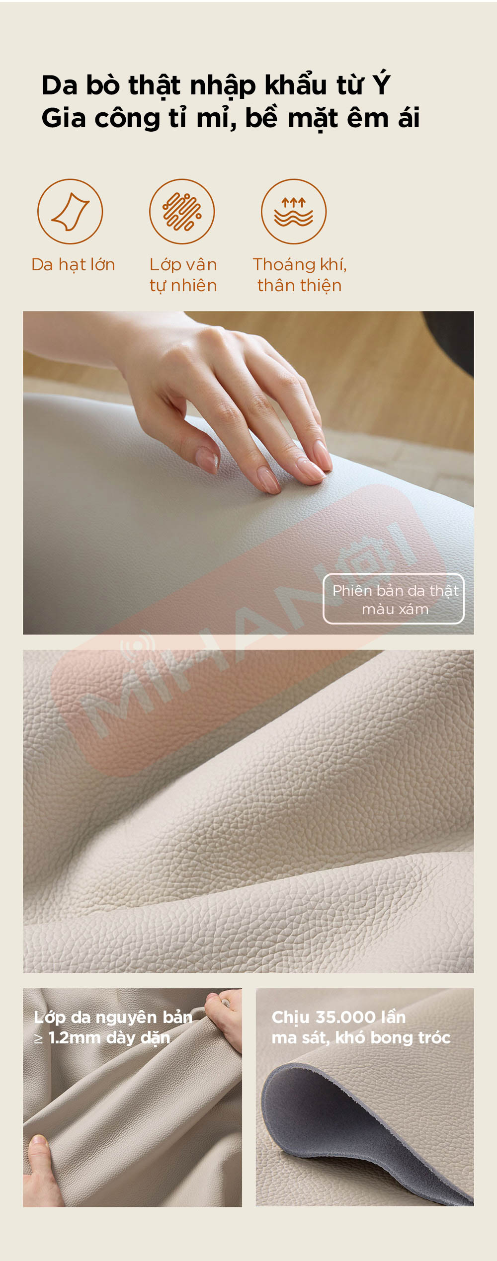 Ghế sofa điện da thật đa chức năng 8H B12