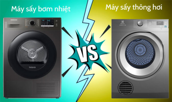 So sánh máy sấy thông hơi và máy sấy bơm nhiệt