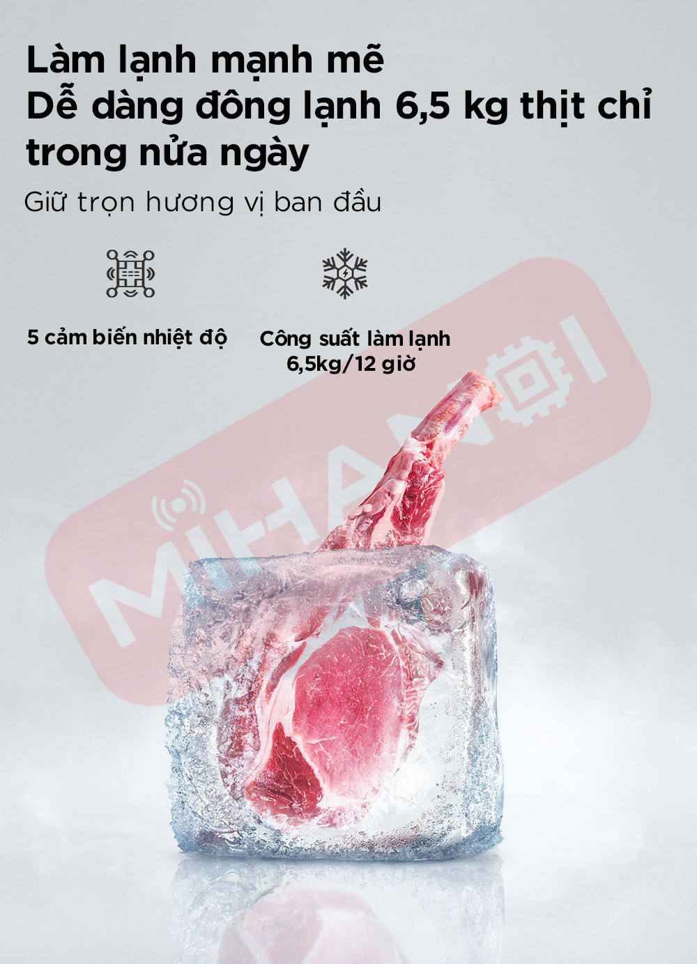 tủ lạnh xiaomi mijia 430L khả năng làm lạnh mạnh mẽ 