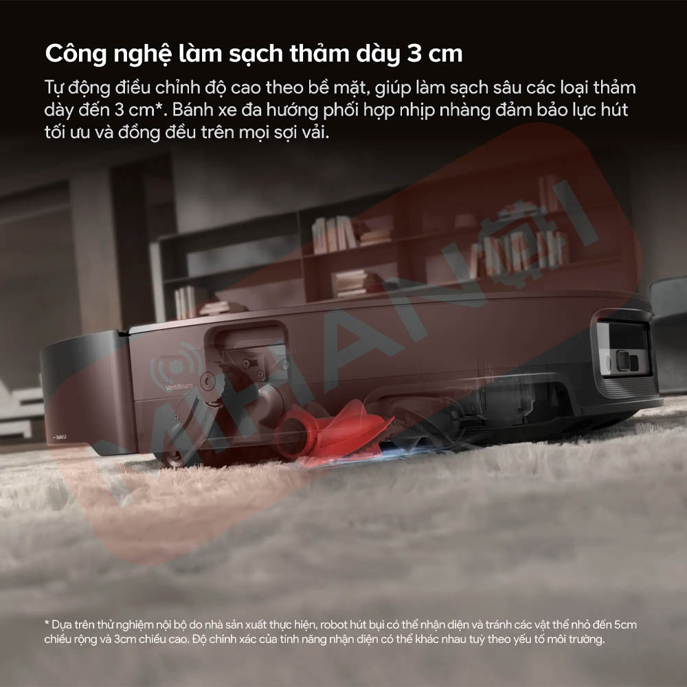 Xử lý thảm dày đến 3cm
