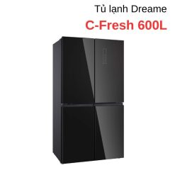 Tủ lạnh Dreame C Fresh Dual Inverter 600L DRC600WGB4VN – 4 cánh mặt kính, đông mềm, kháng khuẩn