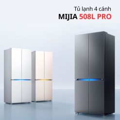 Tủ lạnh 4 cánh Xiaomi Mijia 508L Pro BCD-508WSSGPDIN 2026 - Mặt kính pha lê, Lọc ion 4.0, làm đá tự động